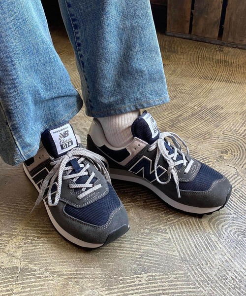 NEW BALANCE（ニューバランス）の「【NEW BALANCE】 ニューバランス ML574 スニーカー ユニセックス（スニーカー・メンズ・ブラック×ゴールド/グレー/ベージュ・8/8h/5/5h/6/6h/7/7h/9h/9/10/10h/4h）」の13枚目の写真