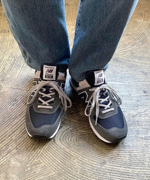 NEW BALANCE（ニューバランス）の「【NEW BALANCE】 ニューバランス ML574 スニーカー ユニセックス（スニーカー・メンズ・ブラック×ゴールド/グレー/ベージュ・8/8h/5/5h/6/6h/7/7h/9h/9/10/10h/4h）」の14枚目の写真