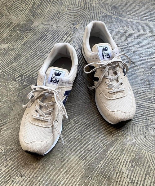 NEW BALANCE（ニューバランス）の「【NEW BALANCE】 ニューバランス ML574 スニーカー ユニセックス（スニーカー・メンズ・ブラック×ゴールド/グレー/ベージュ・8/8h/5/5h/6/6h/7/7h/9h/9/10/10h/4h）」の4枚目の写真