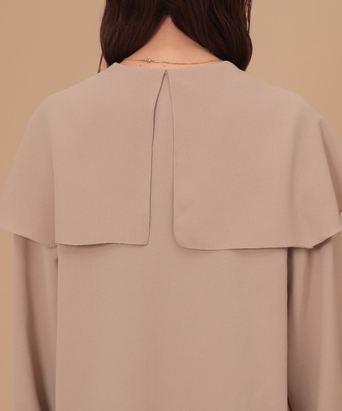 mil(ミル)の「【150㎝前後の小柄さんサイズ】ラッフルフリルブラウス(シャツ/ブラウス・レディース・アイボリー/ブラック/ダークベージュ/ライトベージュ/ベージュ・S/XS)」の22枚目の写真