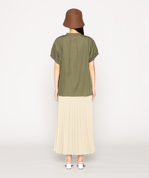 COMME CA ISM(コムサイズム)の「オーバーブラウス(シャツ/ブラウス・レディース・カーキ/アイボリー・MEDIUM/LARGE)」の11枚目の写真