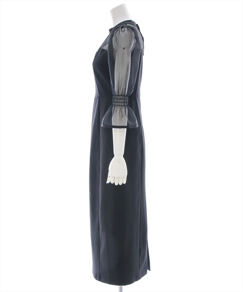 clear(クリア)の「シアードッキングワンピース/オケージョン(ワンピース・レディース・ブラック/ベージュ・M/S)」の9枚目の写真