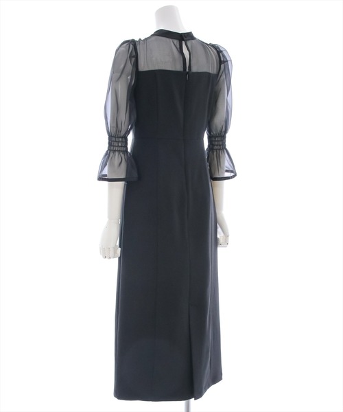 clear(クリア)の「シアードッキングワンピース/オケージョン(ワンピース・レディース・ブラック/ベージュ・M/S)」の10枚目の写真