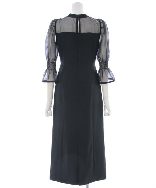 clear(クリア)の「シアードッキングワンピース/オケージョン(ワンピース・レディース・ブラック/ベージュ・M/S)」の11枚目の写真