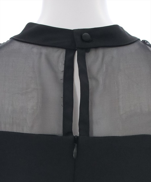 clear(クリア)の「シアードッキングワンピース/オケージョン(ワンピース・レディース・ブラック/ベージュ・M/S)」の13枚目の写真