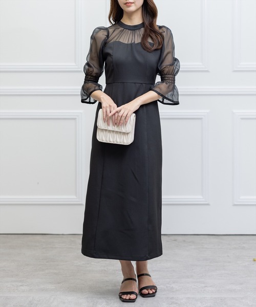 clear（クリア）の「シアードッキングワンピース/オケージョン