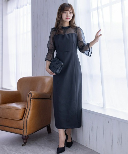 clear（クリア）の「シアードッキングワンピース/オケージョン