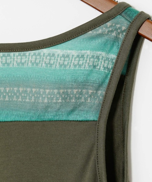 チャイハネ(チャイハネ)の「【チャイハネ】ナドリ刺繍入りMEN'Sトップス&インナータンク付き2点セット(アンサンブル・メンズ・ブルー/ベージュ/チャコール/グリーン/ライトベージュ/パープル・FREE)」の15枚目の写真