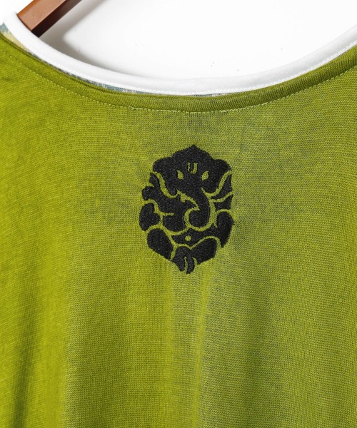 チャイハネ(チャイハネ)の「【チャイハネ】ナドリ刺繍入りMEN'Sトップス&インナータンク付き2点セット(アンサンブル・メンズ・ブルー/ベージュ/チャコール/グリーン/ライトベージュ/パープル・FREE)」の16枚目の写真