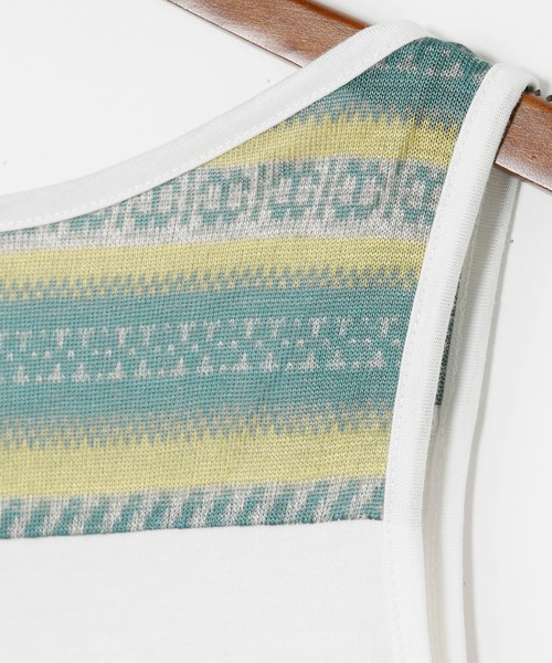 チャイハネ(チャイハネ)の「【チャイハネ】ナドリ刺繍入りMEN'Sトップス&インナータンク付き2点セット(アンサンブル・メンズ・ブルー/ベージュ/チャコール/グリーン/ライトベージュ/パープル・FREE)」の18枚目の写真