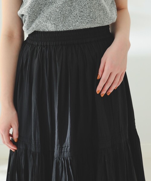 B:MING by BEAMS（ビーミングバイビームス）の「B:MING by BEAMS / インド ティアード スカート（スカート・レディース・ピンク/ライトグリーン/オフホワイト/ブラック・SMALL/MEDIUM）」の17枚目の写真