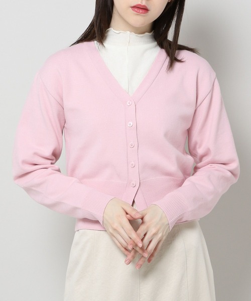 ALAND（エーランド）の「3.3 Field Trip／バルーンスリーブカーディガン 2196700（カーディガン/ボレロ・レディース・ピンク/ブラック/ライトグリーン・FREE）」の3枚目の写真