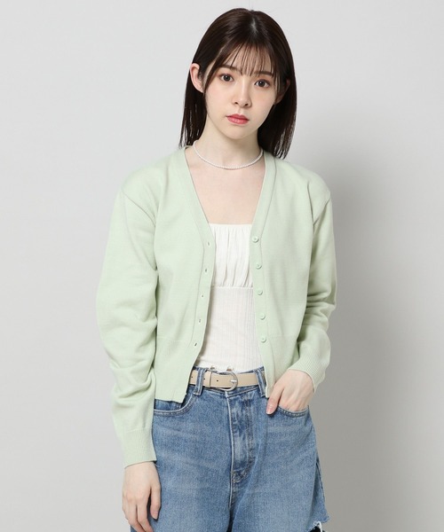 ALAND（エーランド）の「3.3 Field Trip／バルーンスリーブカーディガン 2196700（カーディガン/ボレロ・レディース・ピンク/ブラック/ライトグリーン・FREE）」の9枚目の写真
