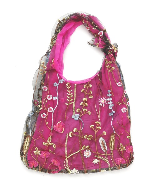 チャイハネ（チャイハネ）の「【チャイハネ】シュルリバッグ（トートバッグ・レディース・ピンク/グリーン/パープル・FREE）」の8枚目の写真