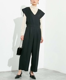 Vネックアーバンツイルオールインワン