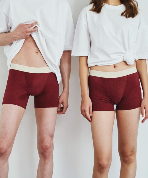 BODY WILD(ボディーワイルド)の「BODY WILD/ボディワイルド ラッセルレース セミロングボクサーパンツ ジェンダーニュートラル バタフライ柄(ボクサーパンツ・メンズ・ブラック/ダークブルー/レッド系その他・LARGE/MEDIUM/SMALL)」の16枚目の写真