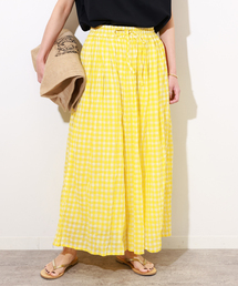 別注【SOIL/ソイル】*RELUME FANCY GINGAM EASY SK：スカート