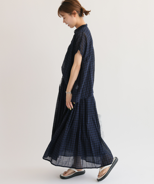 soil（ソイル）の「別注【SOIL/ソイル】*RELUME FANCY GINGAM EASY SK：スカート（スカート・レディース・ブルー/イエロー・2）」の10枚目の写真