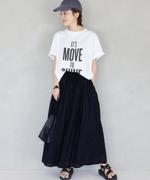 soil（ソイル）の「別注【SOIL/ソイル】*RELUME FANCY GINGAM EASY SK：スカート（スカート・レディース・ブルー/イエロー・2）」の3枚目の写真