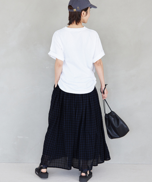 soil（ソイル）の「別注【SOIL/ソイル】*RELUME FANCY GINGAM EASY SK：スカート（スカート・レディース・ブルー/イエロー・2）」の8枚目の写真