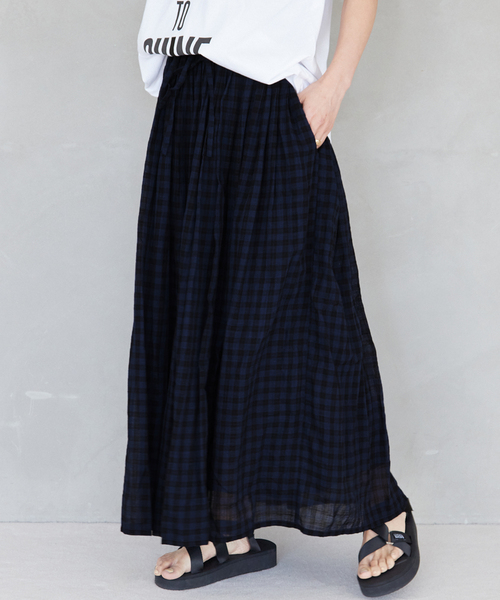 soil（ソイル）の「別注【SOIL/ソイル】*RELUME FANCY GINGAM EASY SK：スカート（スカート・レディース・ブルー/イエロー・2）」の11枚目の写真