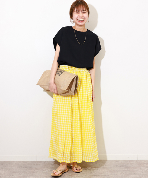 soil（ソイル）の「別注【SOIL/ソイル】*RELUME FANCY GINGAM EASY SK：スカート（スカート・レディース・ブルー/イエロー・2）」の13枚目の写真