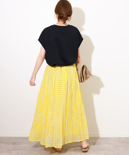 soil（ソイル）の「別注【SOIL/ソイル】*RELUME FANCY GINGAM EASY SK：スカート（スカート・レディース・ブルー/イエロー・2）」の17枚目の写真