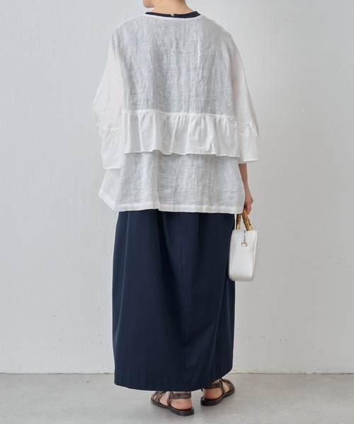 BEARDSLEY（ビアズリー）の「ジャージーコクーンワンピース（ワンピース・レディース・ネイビー/ブラック・FREE）」の9枚目の写真