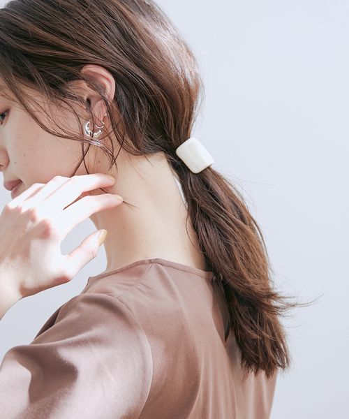 VIS(ビス)の「カラーアクリルヘアゴム(ヘアゴム・レディース・ブラウン/キナリ/ピンク系その他2・FREE)」の2枚目の写真