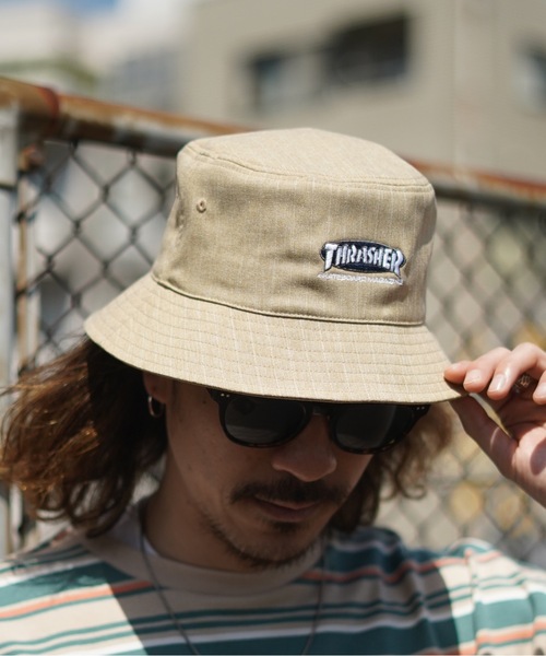 THRASHER（スラッシャー）の「OVAL MAG BUCKET HAT/スラッシャーバケハ(バケットハット)（ハット・メンズ・ベージュ/ブラウン/ブラック・FREE）」の11枚目の写真