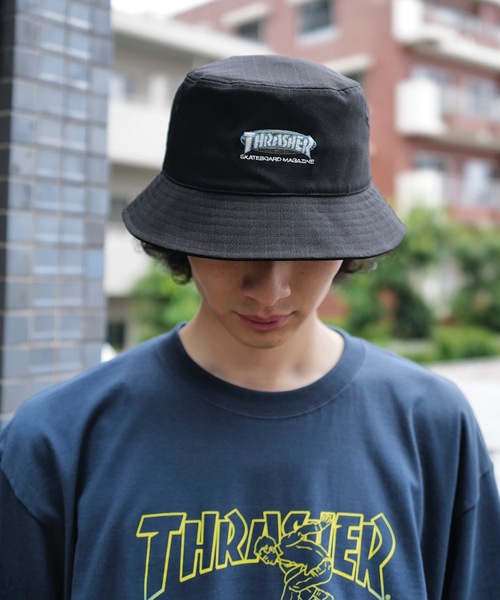THRASHER（スラッシャー）の「OVAL MAG BUCKET HAT/スラッシャーバケハ(バケットハット)（ハット・メンズ・ベージュ/ブラウン/ブラック・FREE）」の13枚目の写真