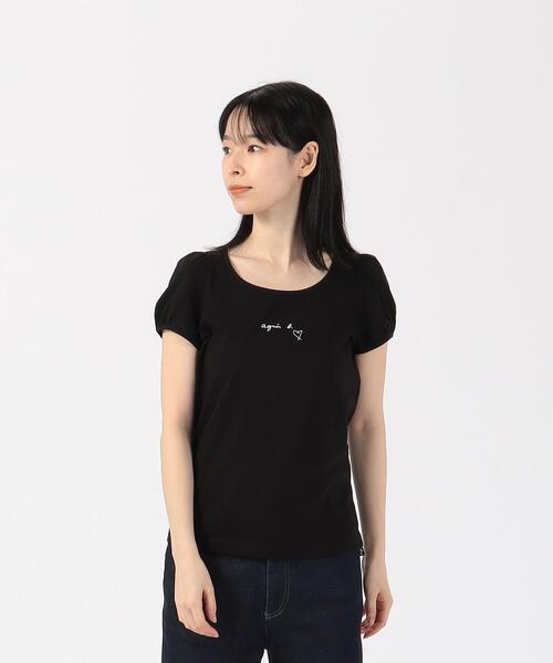 agnes b.（アニエスベー）の「WEB限定 SDF0 TS Tシャツ（Tシャツ/カットソー・レディース・ブラック・3/1/2）」の2枚目の写真