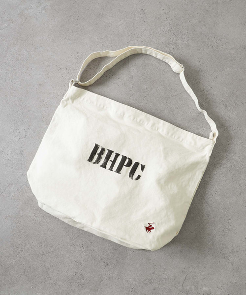BEVERLY HILLS POLO CLUB（ビバリーヒルズポロクラブ）の「【BEVERLY HILLS POLO CLUB】 ステンシルロゴキャンバス ニュースペーパーバッグ/ビッグショルダーバッグ（ショルダーバッグ・レディース・オリーブ/オフホワイト/ベージュ・FREE）」の19枚目の写真
