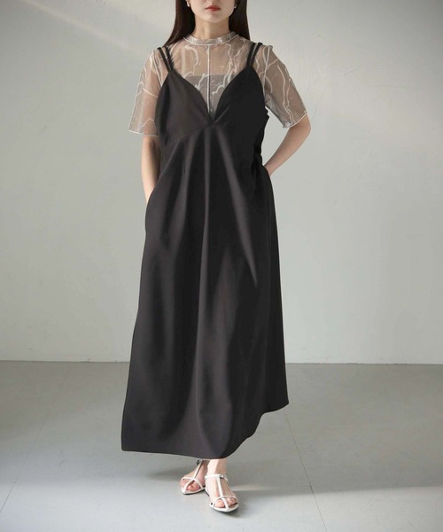 cheriella（シェリエラ）の「【cheriella】WEB限定マルチWAYキャミワンピース WEB LIMITED MULTI-WAY CAMI DRESS（ワンピース・レディース・ブラック/カーキ・M）」の22枚目の写真
