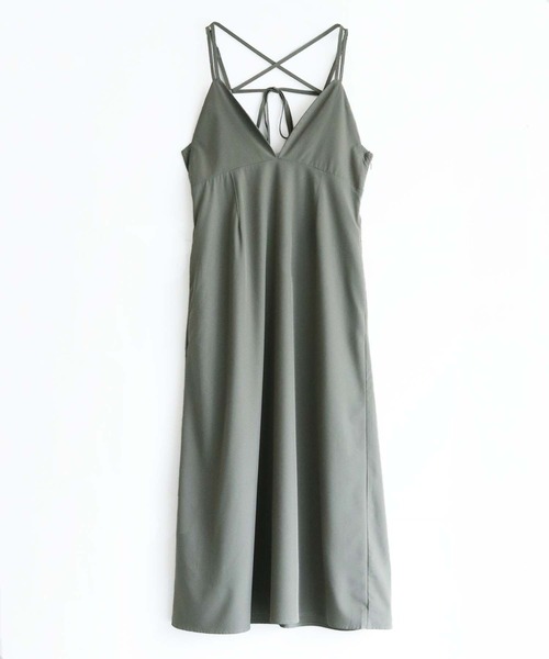 cheriella（シェリエラ）の「【cheriella】WEB限定マルチWAYキャミワンピース WEB LIMITED MULTI-WAY CAMI DRESS（ワンピース・レディース・ブラック/カーキ・M）」の19枚目の写真