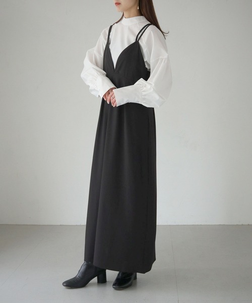 cheriella（シェリエラ）の「【cheriella】WEB限定マルチWAYキャミワンピース WEB LIMITED MULTI-WAY CAMI DRESS（ワンピース・レディース・ブラック/カーキ・M）」の20枚目の写真