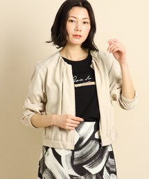 COUP DE CHANCE | 【軽くて着やすい】ギャザータックのジップアップブルゾン<洗える>(ブルゾン)