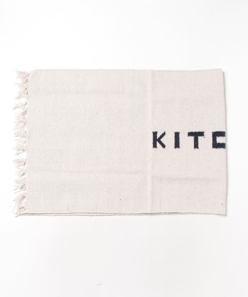 PUEBCO（プエブコ）の「HANDLOOMED RECYCLE YARN KITCHEN MAT（ラグ/マット・メンズ・ライトグレー/ネイビー/ホワイト・ONE SIZE）」の8枚目の写真