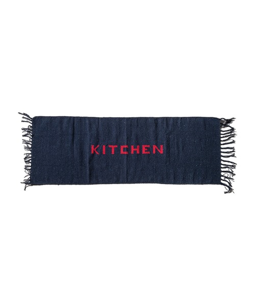 PUEBCO（プエブコ）の「HANDLOOMED RECYCLE YARN KITCHEN MAT（ラグ/マット・メンズ・ライトグレー/ネイビー/ホワイト・ONE SIZE）」の10枚目の写真