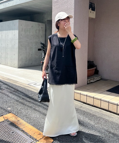 feepur（フェピュール）の「リネン混深Vベスト（ベスト）」 - WEAR