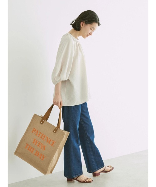 AMERICAN HOLIC（アメリカンホリック）の「ジュートＢＡＧ（トートバッグ・レディース・オレンジ/グリーン・FREE）」の5枚目の写真