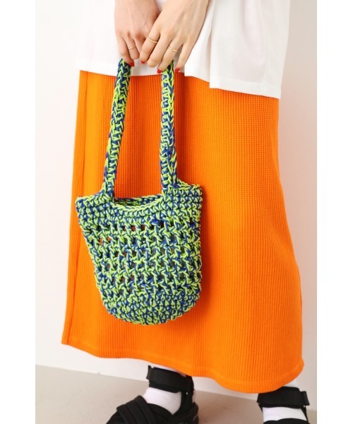 RODEO CROWNS WIDE BOWL(ロデオクラウンズワイドボウル)の「MESH COLOR BAG(ハンドバッグ・レディース・ピンク系その他/ホワイト系その他/ブルー系その他・FREE)」の3枚目の写真