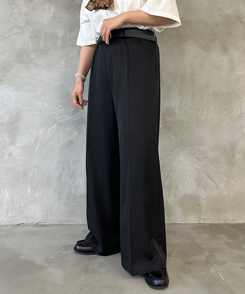 kutir（クティール）の「ワイドスラックスパンツ（スラックス・レディース・ブラック/グレー・SMALL/LARGE/MEDIUM）」の2枚目の写真