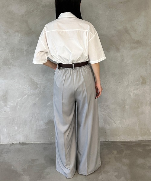 kutir（クティール）の「ワイドスラックスパンツ（スラックス・レディース・ブラック/グレー・SMALL/LARGE/MEDIUM）」の12枚目の写真