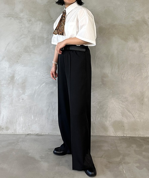 kutir（クティール）の「ワイドスラックスパンツ（スラックス・レディース・ブラック/グレー・SMALL/LARGE/MEDIUM）」の5枚目の写真