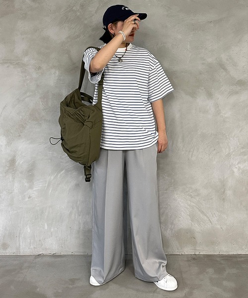 kutir（クティール）の「ワイドスラックスパンツ（スラックス・レディース・ブラック/グレー・SMALL/LARGE/MEDIUM）」の14枚目の写真