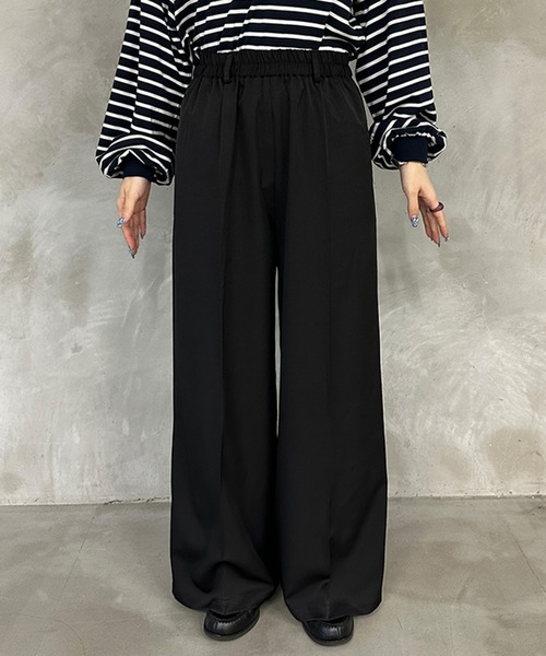 kutir（クティール）の「ワイドスラックスパンツ（スラックス・レディース・ブラック/グレー・SMALL/LARGE/MEDIUM）」の18枚目の写真