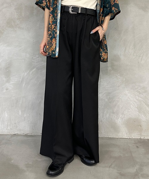 kutir（クティール）の「ワイドスラックスパンツ（スラックス・レディース・ブラック/グレー・SMALL/LARGE/MEDIUM）」の7枚目の写真