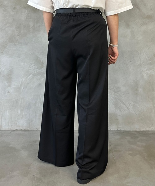 kutir（クティール）の「ワイドスラックスパンツ（スラックス・レディース・ブラック/グレー・SMALL/LARGE/MEDIUM）」の3枚目の写真