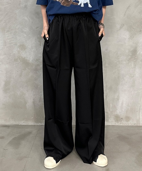 kutir（クティール）の「ワイドスラックスパンツ（スラックス・レディース・ブラック/グレー・SMALL/LARGE/MEDIUM）」の15枚目の写真